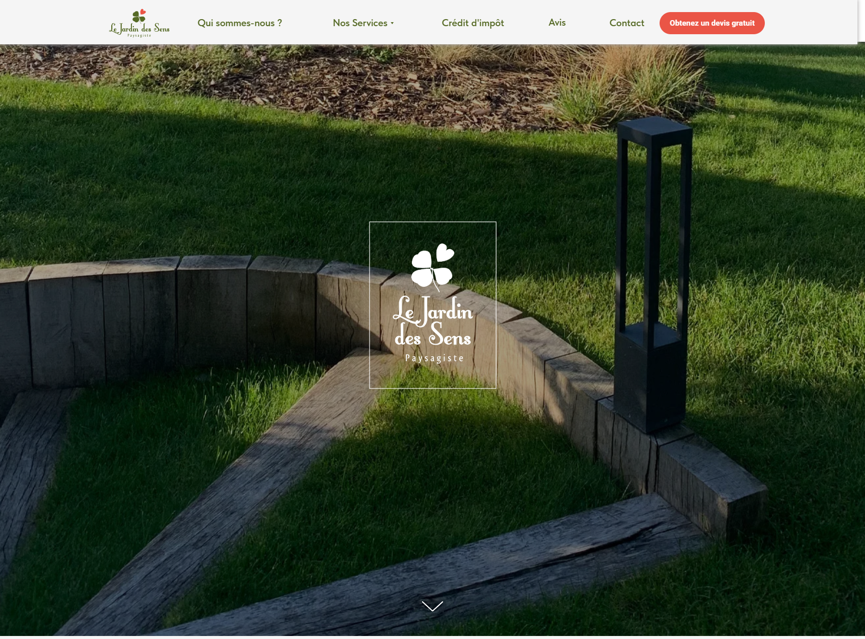 Aperçu du site Le Jardin des Sens